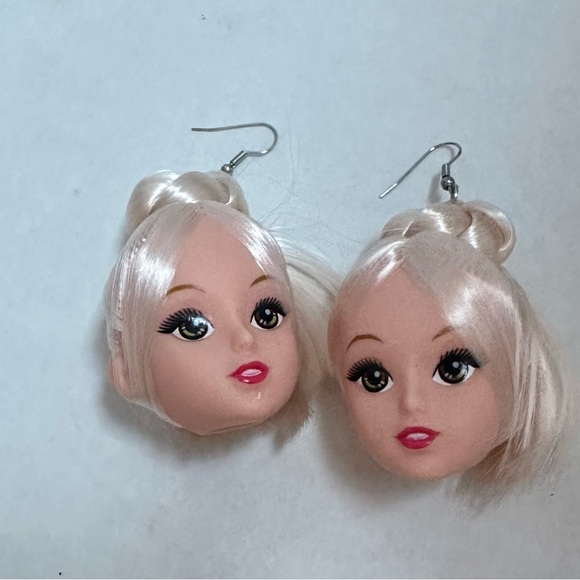 Jewelry - Barbie Doll head earrings new